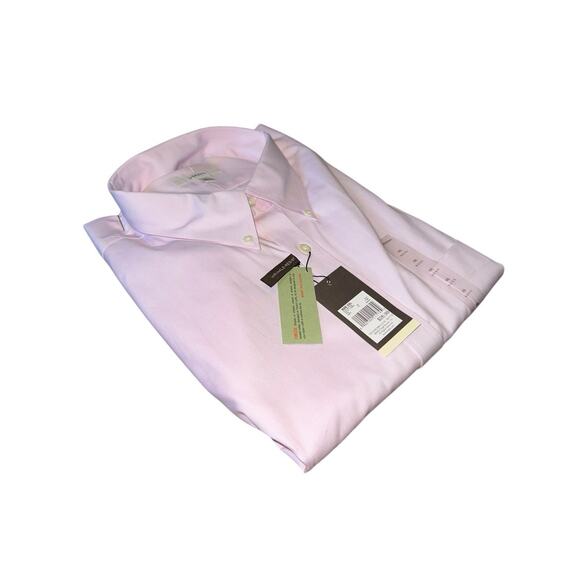 Vintage 2003 Merona Men’s Dress Shirt XXL Pink Button Down Wrinkle Resist Office - Picture 2 of 3